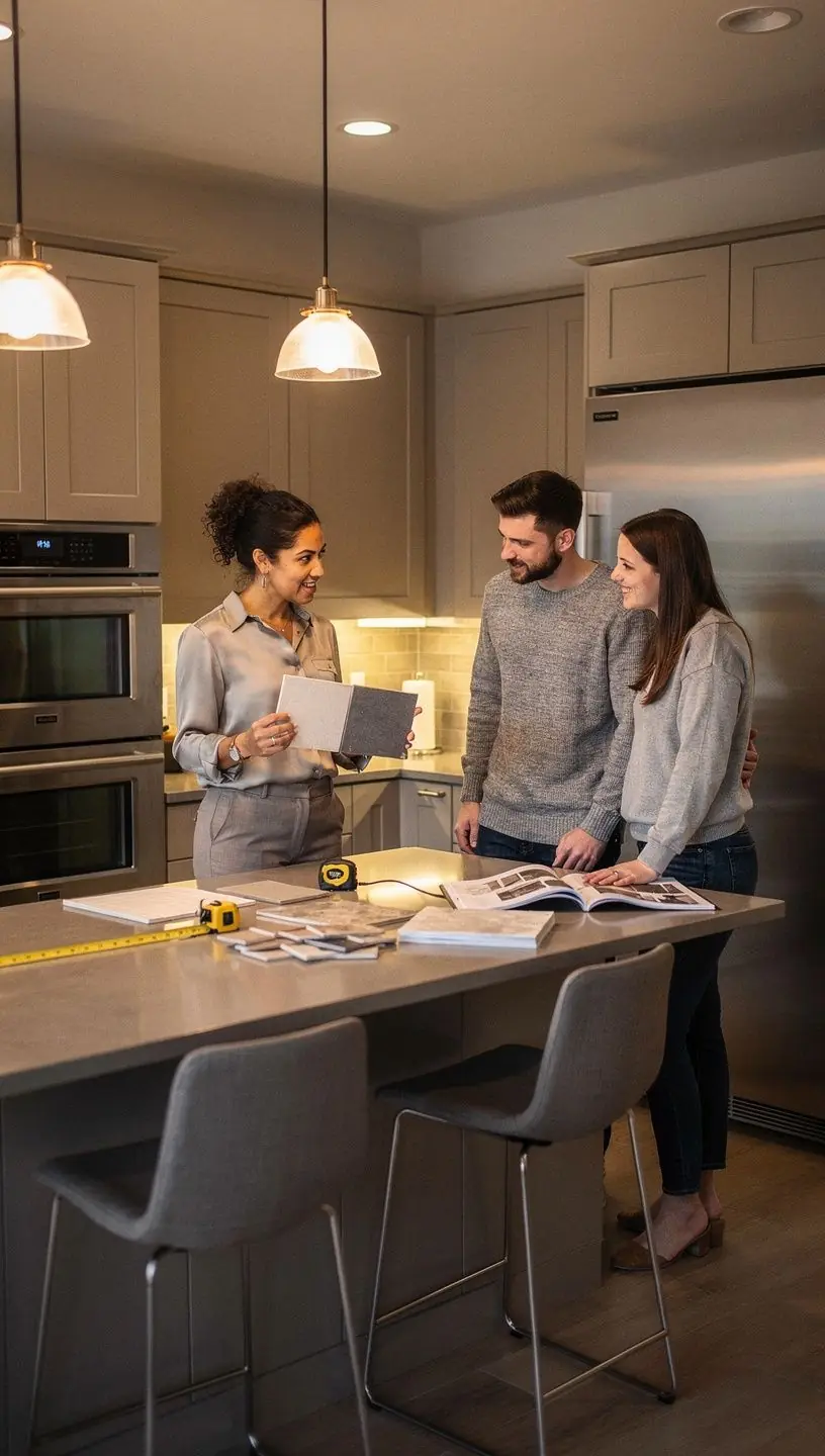 Nowoczesna łazienka z eleganckimi akcesoriami i dużym lustrem.